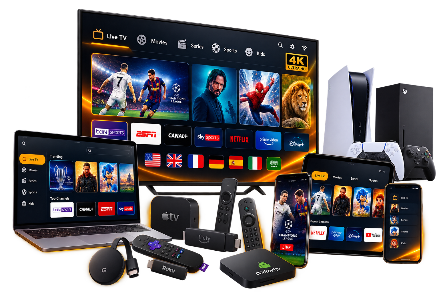 Elon IPTV Compatible Devices